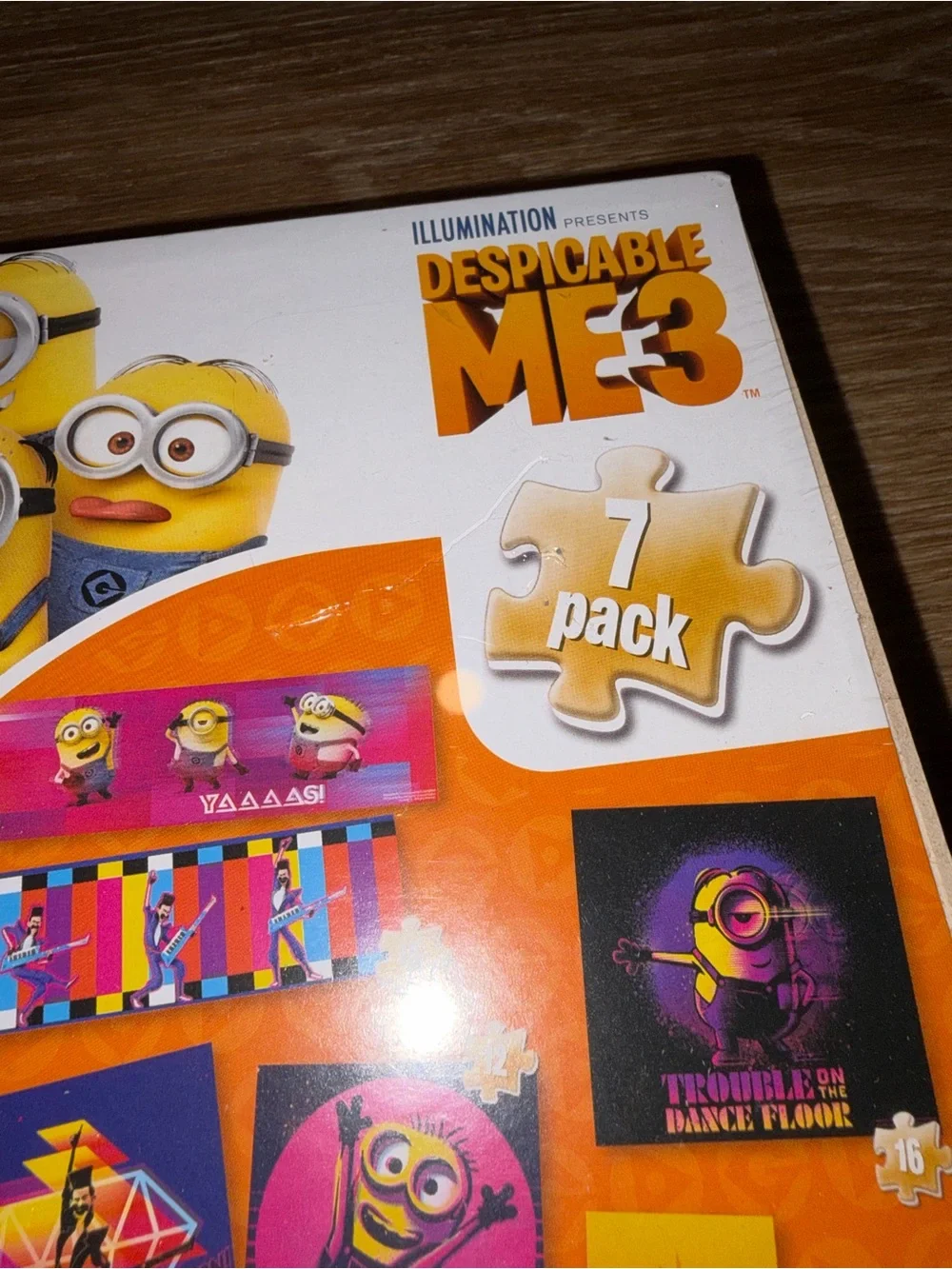 Despicable Me 3 7 Wood Puzzles 12 to 24 Piece Puzzles by Cardinals New